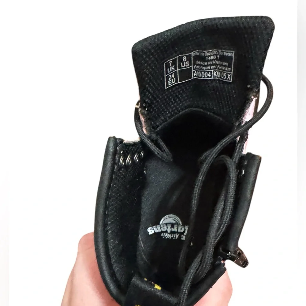 Dr. Martens Kids Pink Lace-Up Boots - Picture 7 of 7